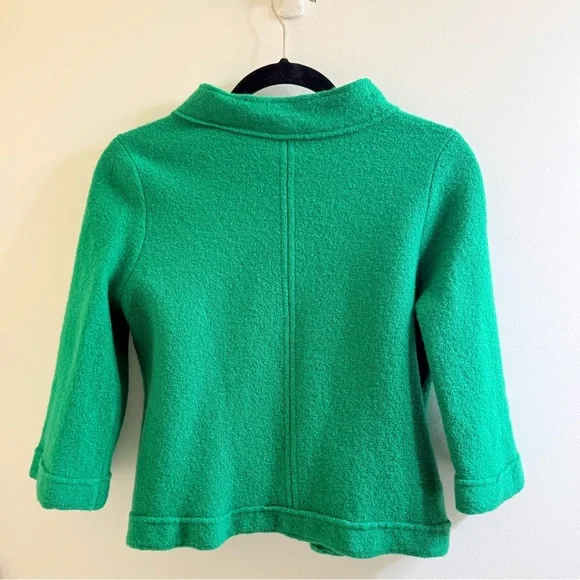 Chico's Boiled Wool Addison Cardigan Jacket Size 1 - Picture 4 of 7